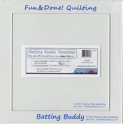 Batting Buddy 2 Piece Template Set Fun and Done Quilting Ruler