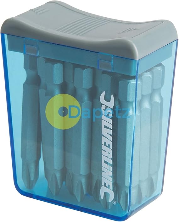 Dapetz 50 mm Ph 2 Phillips Drive Cordless Screwdriver Bits Tub 15 Bits 1/4" Hex