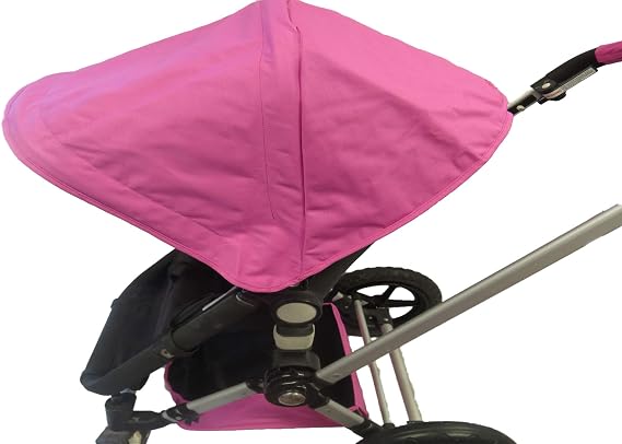 Pink Sun Shade Canopy Hood Cover Umbrella for Bugaboo Cameleon 1, 2, 3, Frog Baby Child Strollers