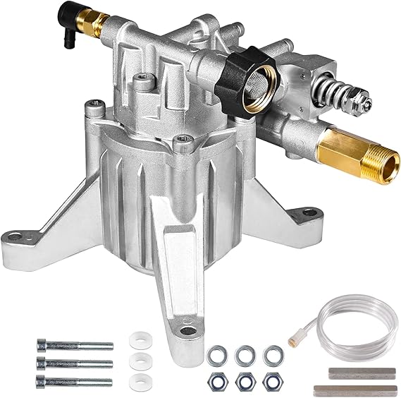 YAMATIC 3000 PSI 2.5 GPM Pressure Washer Pump, Vertical 7/8" Shaft | Fits Craftsman, Troy Bilt, 308653045, 308653052, 308653078, GCV190, Rear Inlet/Outlet Replacement Pump for Power Washers