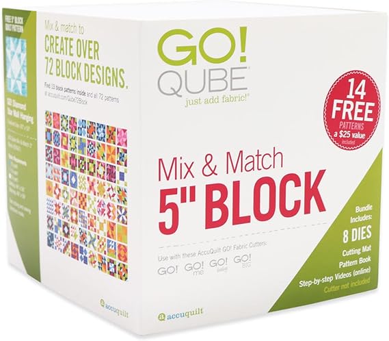 Accuquilt GO! Qube Mix & Match 5" Block