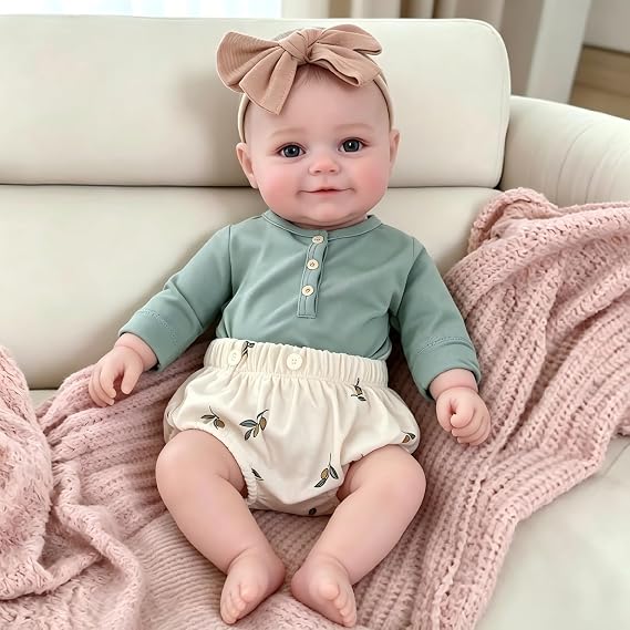 Pinky Reborn Lifelike 20inch Reborn Baby Dolls,Cloth Body Toy for Age 3+