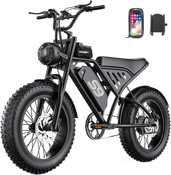 ASKGO Electric Bike for Adults, 2500W Peak Electric Dirt Bike, 28MPH 65Miles E Bike with 48V 20AH Removable Battery, 16"/20" Fat Tire All-Terrain Ebike with NFC Unlock
