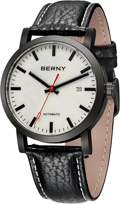 BERNY Classic Automatic Watch for Men MIYOTA 8215 Mechanical Self Wind 5ATM