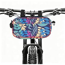 Large Capacity Bike Handlebar Bag, Waterproof Bicycle Bags for Handlebars with Shoulder Strap, Multifunctional Cycling Front Pouch, Bike Crossbar Tool Storage Bag for Urban Outdoor Road MTB