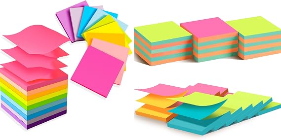 TKTB POP UP Bright + Alernating Sticky Notes