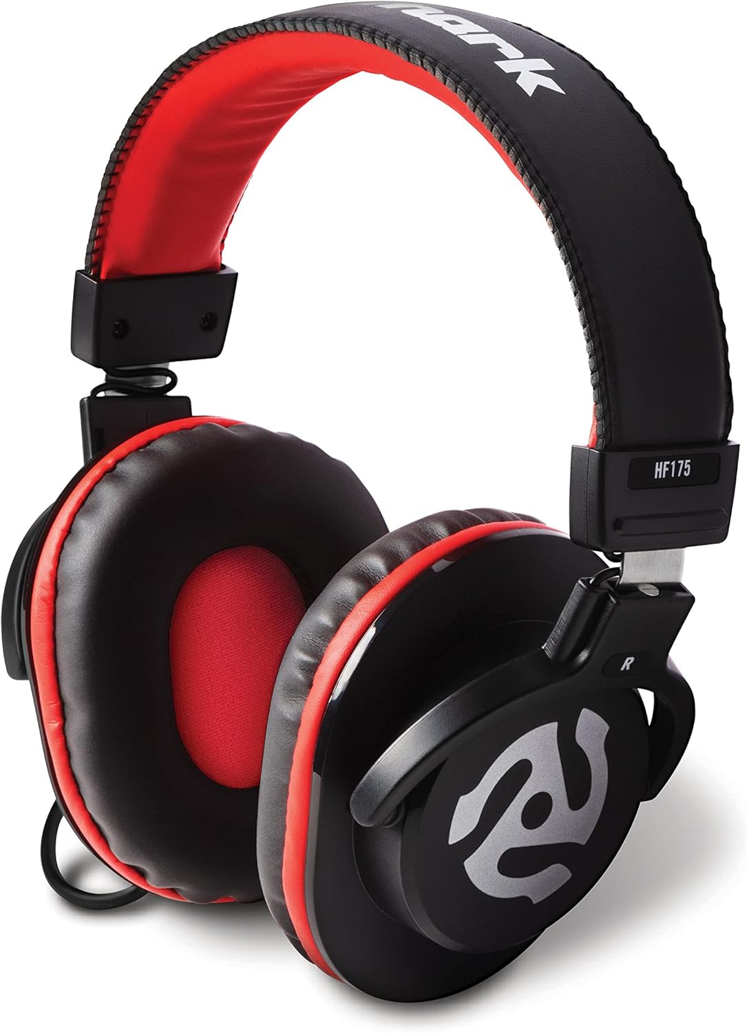 Numark HF175 DJ Headphones with Closed Back Over Ear Design, 40mm Drivers, Comfortable Ear Pads for Mixing and DJ Monitoring, 3m Cable Included