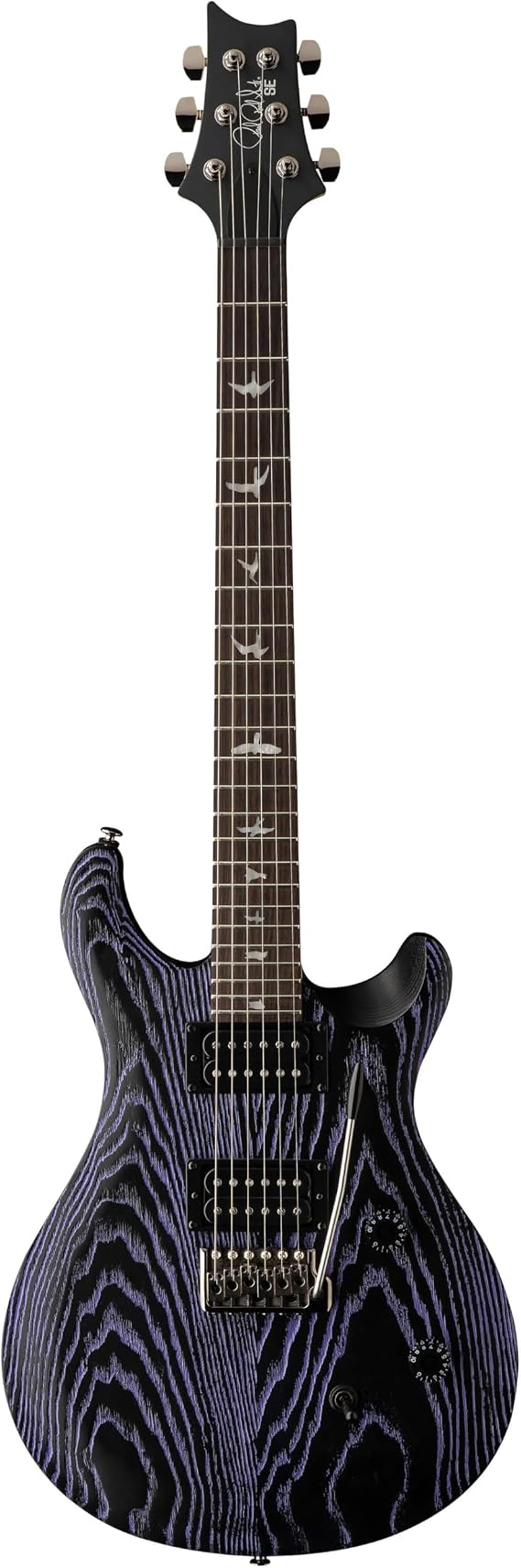 PRS SE Swamp Ash CE24 Sandblasted Purple Electric Guitar Paul Reed Smith
