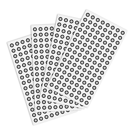 FYSETC Scanning Dot Diffuse Reflection Markers: Replacement 480 PCS ID 3mm Scan Markerr - 3D Tracking Dots - Sheets of Trackerr Stickers for Printing Project Raptor Ferret Pro Scanner