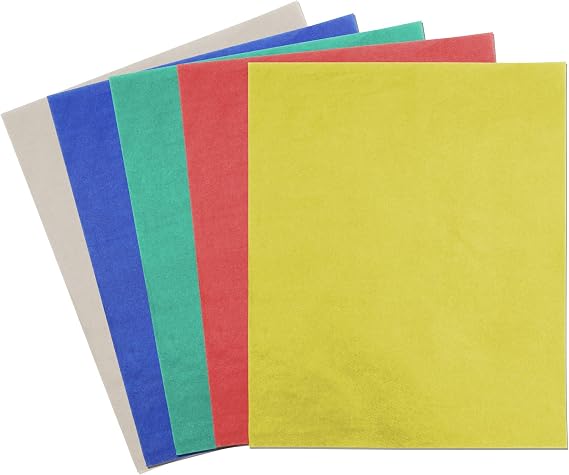 Juvale Tracing Paper for Sewing - 5 Colors, 9 x 11 in, 50 Sheets - Transfer Paper for Fabric & Pattern Tracing
