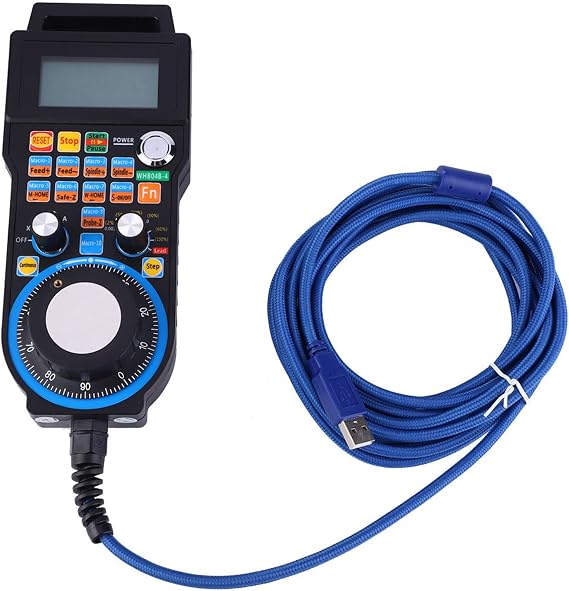 Handheld Wired Control Electronic Hand Wheel, Wired Handwheel Controller, Remote Hand Control CNC Handwheel Manual Pulse Generator, For CNC Engraving Machine System