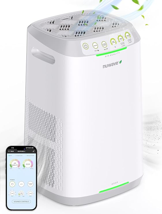 Nuwave Air Purifier for Smoke, Dust, Pollen, Model 47351V01
