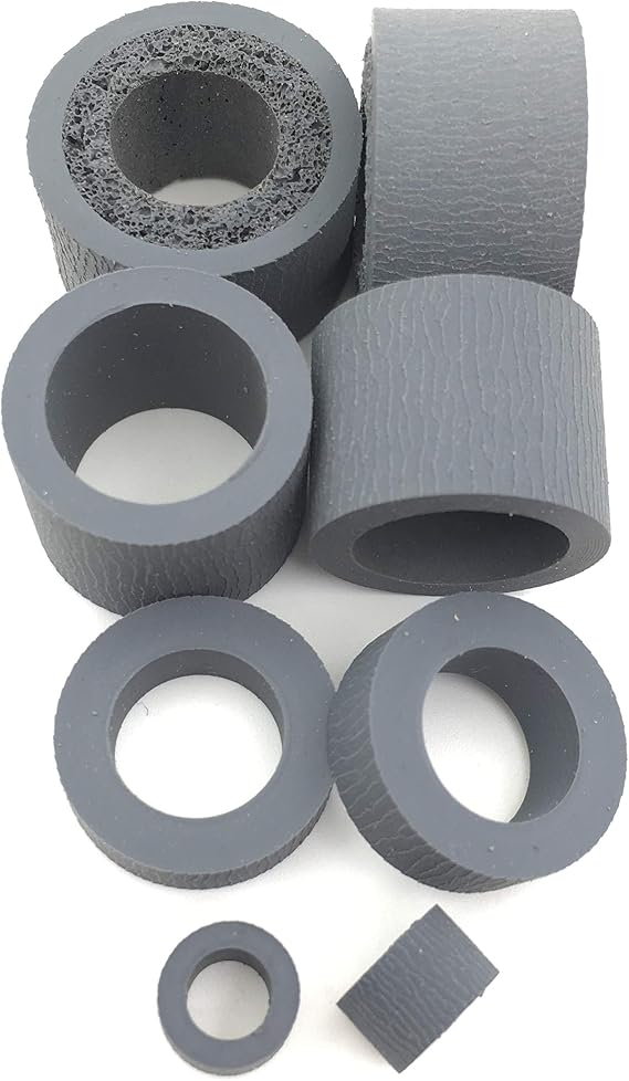 Case of 5 Packs,OKLILI 1SET PA03708-0001 Scanner Pickup Pick Roller Brake Roller Tire Compatible with Fujitsu SP-1120 SP-1125 SP-1130 SP-1120N SP-1130N