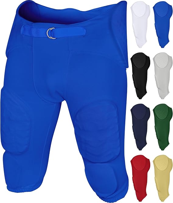 Exxact Sports Proline Men's Integrated Football Pants with 7 Flex Pads