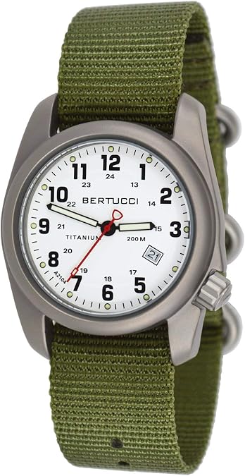 BERTUCCI A-2T Original Classic - White Dial/Forest Nylon