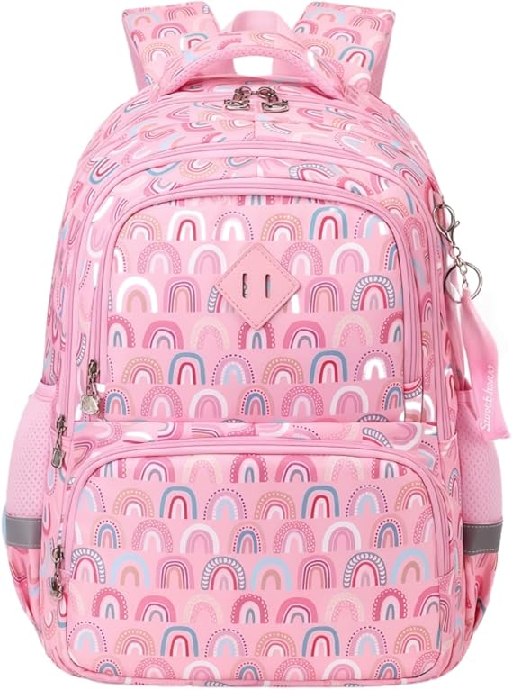Children School Backpack for Boys Girls Primary Schoolbag Book Bag with Cute Pendant 