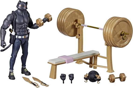 Fortnite Hasbro Victory Royale Series Meowscles (Shadow) Deluxe Pack Collectible Action Figure with Accessories - Ages 8 and Up, 6-inch