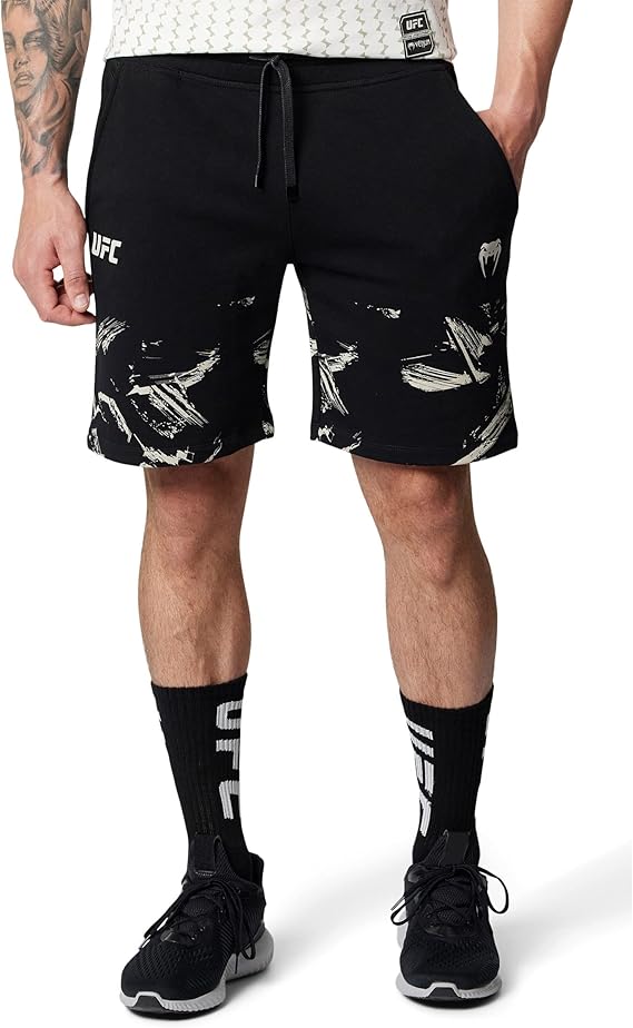 VENUM Half Pants UFC VENUM AUTHENTIC FIGHT WEEK MEN'S 2.0 SHORT // VENUM CASUAL SPORTS COTTON TRAINING MARTIAL ARTS XX-Large, Black x Sand