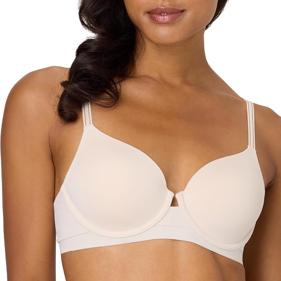 Maidenform Women's Underwire Bra, Barely There No-Show Bra, Full Coverage, Adjustable & Convertible Straps