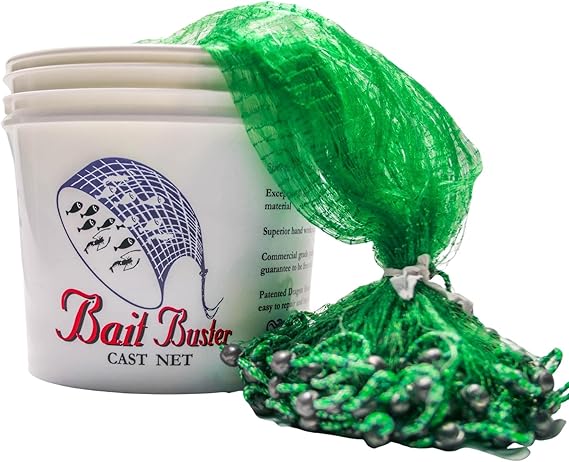 Minnow Cast Nets 1/4" Sq. Mesh (6')