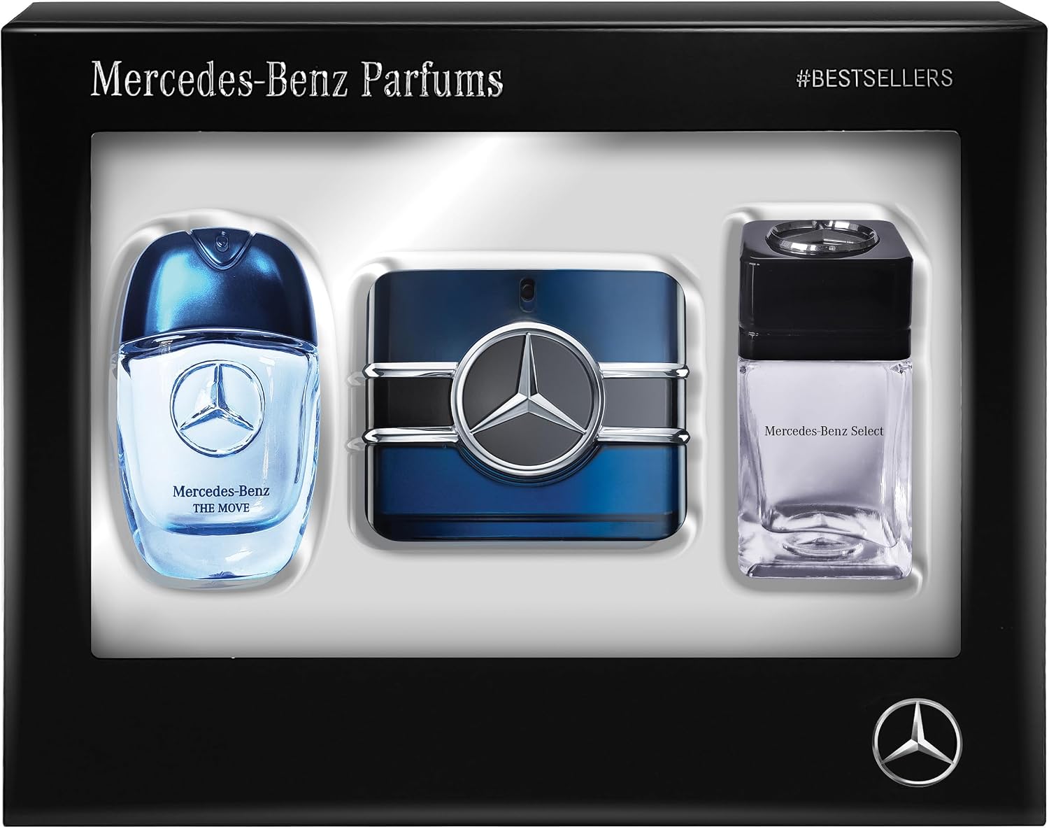 Mercedes-Benz Best Of 2022 Mens Mini Gift Set 3 Piece The Move Eau De Toilette 7ml  Sign Eau De Parfum 7ml  Select Eau De Toilette 7ml