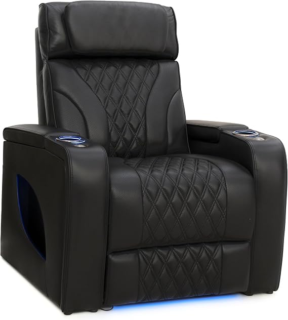 Seatcraft Luminis LT Home Theater Seating Black Single Recliner