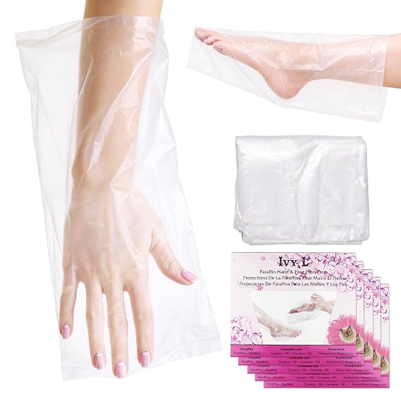 500 Counts - Ivy L Paraffin Wax Thermal Liners for Hand or Foot Professional or Personal Use, 15 x 10 Inches