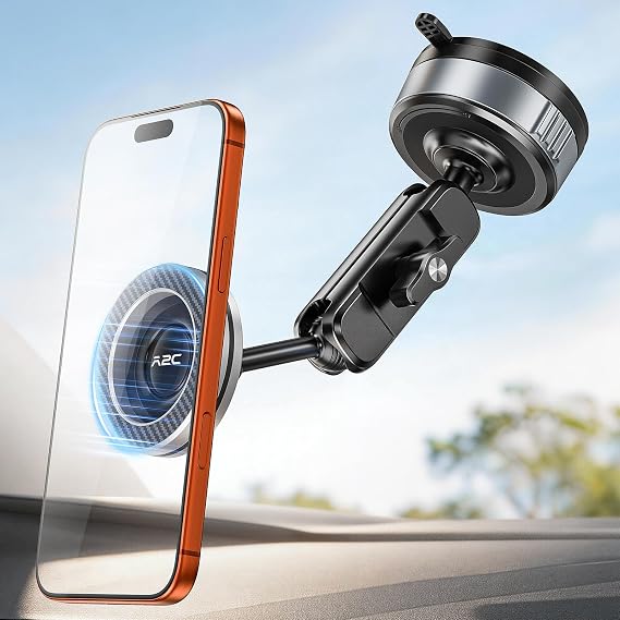 APPS2Car Car Phone Mount for MagSafe, Magnetic Suction Cup Holder