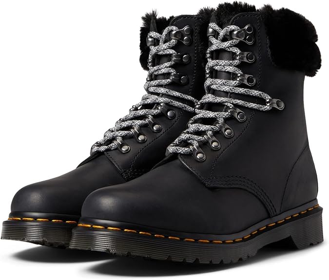 Dr. Martens 1460 Serena Collar Milo Faux Fur
