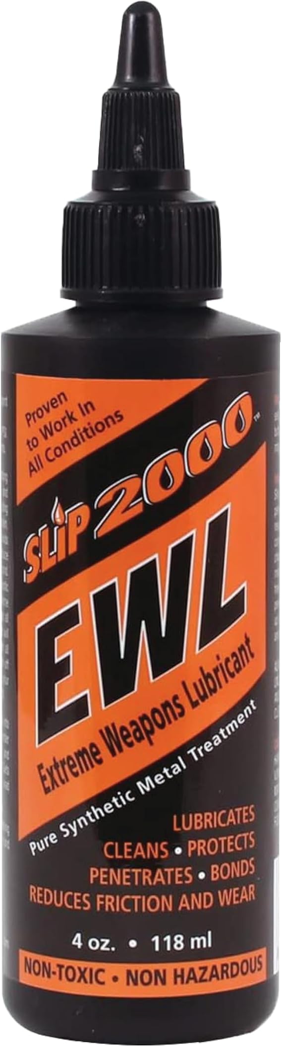 SLIP 2000 EWL CLP Gun Lube - Extreme Weapons Lubricant Synthetic Gun CLP Cleaner - 4 oz Squeeze Bottle