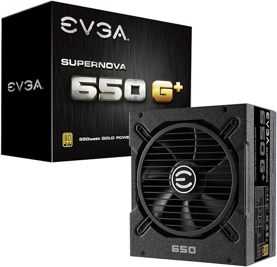 EVGA SuperNOVA 120-GP-0650-X1, 650 G+, 80 Plus Gold 650W, Fully Modular, FDB Fan, Includes Power ON Self Tester, Power Supply