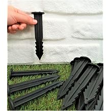 Grass Separator Stake 50 Pieces Grass Separator Stake Grass Limiter Stake Pile Black