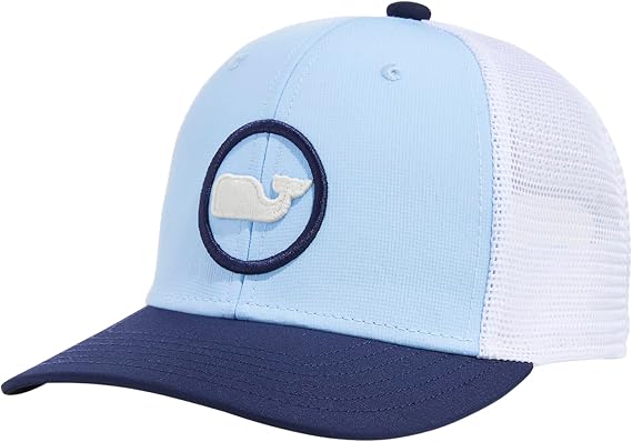 vineyard vines Whale Dot Performance Trucker Hat, Nautical Navy, One Size
