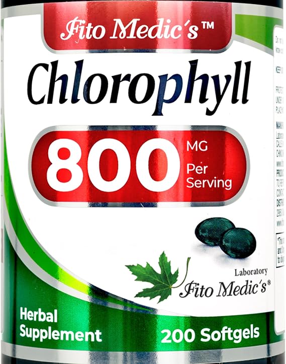 Lab | chlorophyll | chlorophyll pills | 200 Softgels | clorofila.