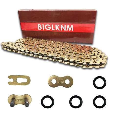 520 X-Ring Chain, 72 Links Heavy Duty Motorcycle Gold Chain