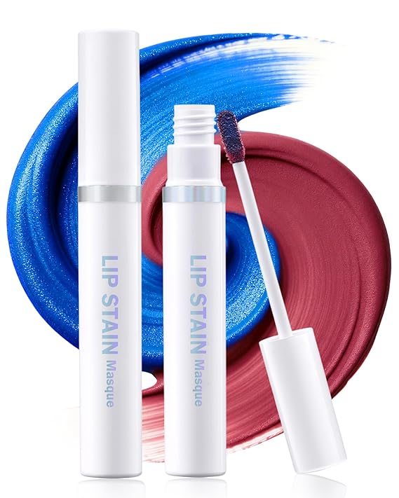 Lip Stain Masque Lip Liner Stain Long Lasting Waterproof Lip Tint Stain Semi-Permanent Lip Tattoo Transfer Proof Non-Drying Matte Finish Suitable for Womens Daily Lip Makeup