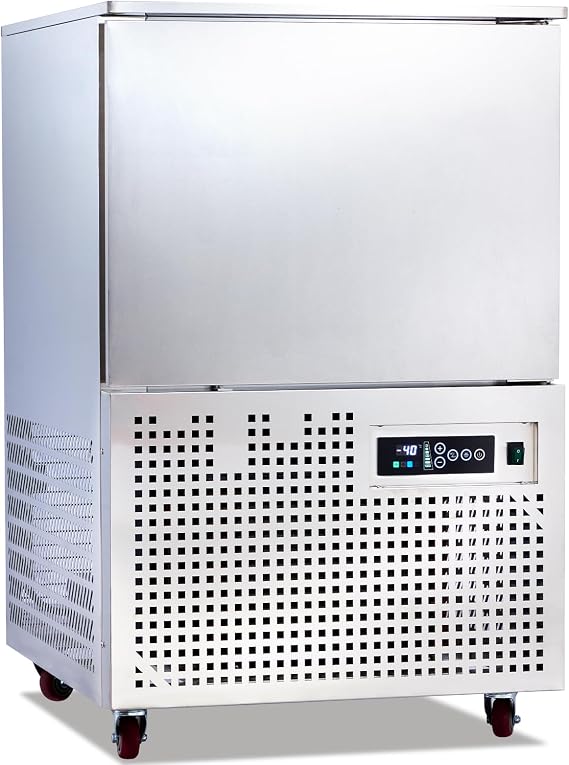 Commercial Blast Chiller 5 Trays, Shock Freezing Blast Chiller & Freezer Heavy Duty, Flash Freezer for Ice Cream, Seafood, Desserts, Meat-Lowest Temperature -40C