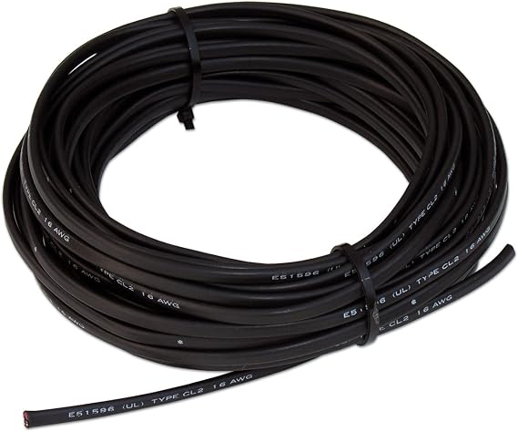 Mighty Mule 100 ft. Low Voltage 16 Gauge Wire (RB509-100) , Black