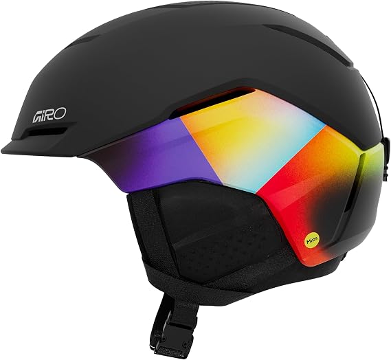 Giro Tenet MIPS Ski Helmet & Snowboard Helmet Size M, Ski Helmet Hybrid Construction, MIPS Protection, Thermostat Control, In Shape 2 Fit, All-Mountain Helmet, Matte Black/Multi (Black, Multi-Colour)