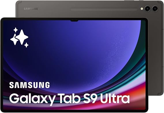 Samsung Galaxy Tab S9 Ultra 5G Android Tablet, 512GB Storage, S Pen Included, Unlocked, Graphite, (UK Version)