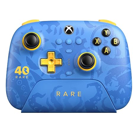 8Bitdo Ultimate 3-mode Wireless Controller for Xbox Series X|S, Xbox One, Window PC, Android, iOS, Hall Effect Sticks/Triggers, Pro Back Buttons, Charging Dock - Rare 40th Anniv. Ed.