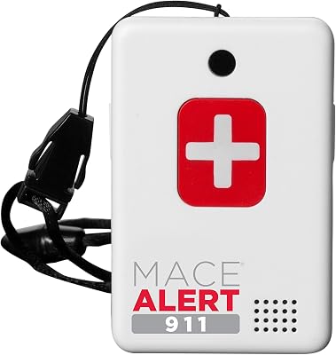 Mace Brand Alert 911 One Touch Direct Connection Emergency Device, Calls 911 with 2-Way Voice, 2.5 x 2 x .75 80239