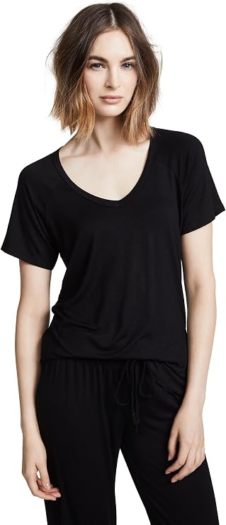 PJ Salvage Women's Rayon Basics Short Sleeve Tee