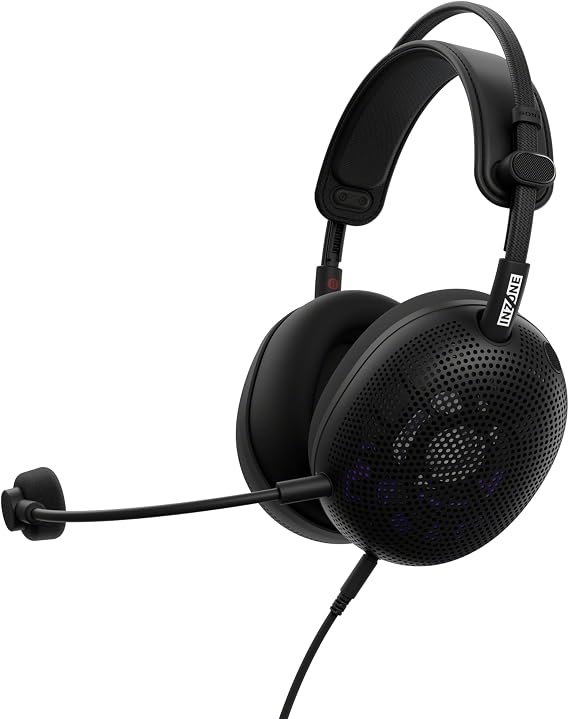Sony INZONE H6 Air Open-Back Wired Gaming Headset - 360 Spatial Sound for Gaming, Ultra-Light 199g Design, Detachable Boom Microphone, INZONE Hub Custom EQ – PC/PS5, Black