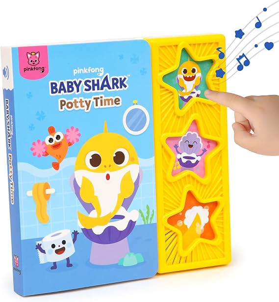Pinkfong Baby Shark Potty Time Sound Book - Interactive Potty Training Book - Toddler 1-3