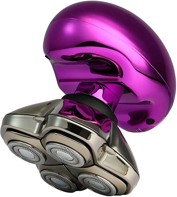 Skull Shaver Butterfly Kiss PRO - Women's Electric Shaver for Bikini Line, Legs & Body - Wet & Dry Use - Ergonomic, Hypoallergenic Blades - 60 Minutes Cordless Use - Purple