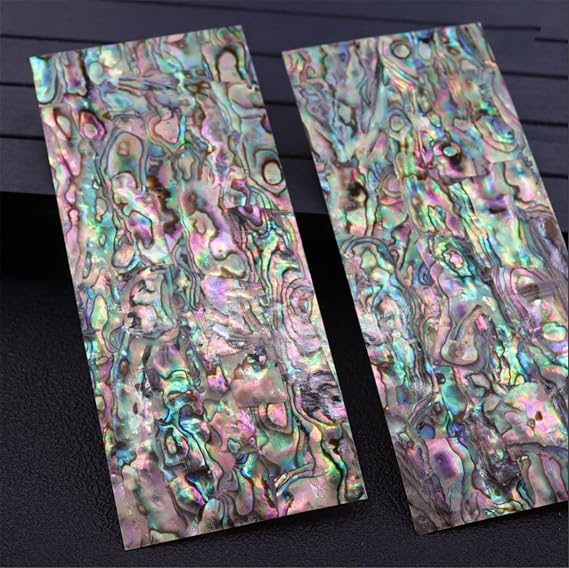 2pcs Large Size Rectangular Abalone Shell Sheets for Home Decoration DIY Crafts Art Projects 125cm