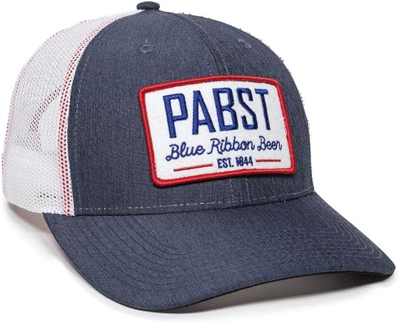 Outdoor Cap BEER-026 Pabst Blue Ribbon Navy/White, One Size Fits All