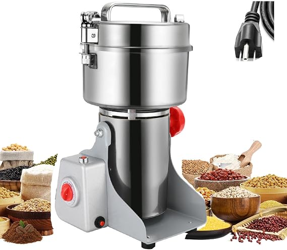 Multifunction Commercial Home Soy Almond Nut Butter Making Machine, Stainless Steel Grinder Fine Grinding Button Design for Kitchen