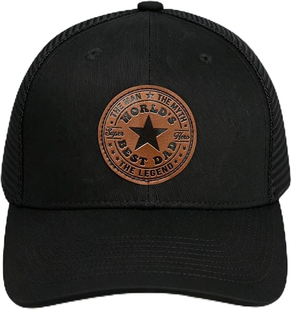 Dad Gifts from Daughter Son Family, Worlds Best Dad Ever Hat for Men | Dad Birthday Gift Cool Keepsake Gifts for Birthday Christmas, Valentine's Day, Father's Day and More